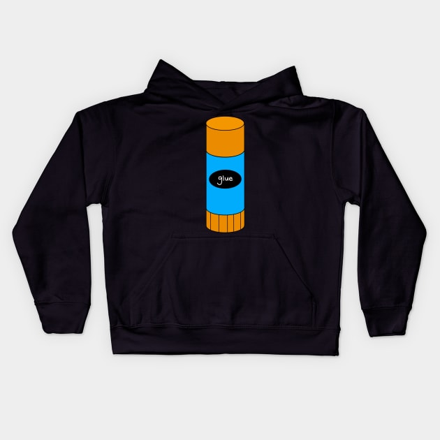 Glue Stick Clip Art Kids Hoodie by Poohdlesdoodles